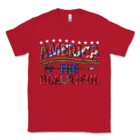 Red America the beautiful Classic Tee - texasbilliewilder