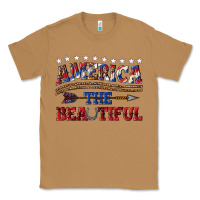 Toasted Coconut America the beautiful Classic Tee - texasbilliewilder