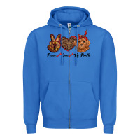 True Royal peace love toy poodle Zipper Hoodie - RanaPortraitStore