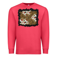 Cardinal christmas mistletoe background Premium Sweatshirt - BundleAndBundleShop