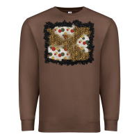 Chestnut christmas mistletoe background Premium Sweatshirt - BundleAndBundleShop