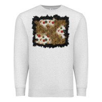 Oatmeal Heather christmas mistletoe background Premium Sweatshirt - BundleAndBundleShop