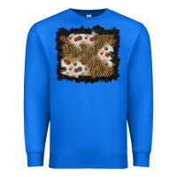 True Royal christmas mistletoe background Premium Sweatshirt - BundleAndBundleShop