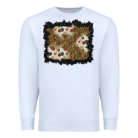 White christmas mistletoe background Premium Sweatshirt - BundleAndBundleShop