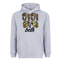 Heather Grey gigi of both Heavyweight Hoodie - CowhideDigitalArt