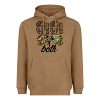 Toasted Coconut gigi of both Heavyweight Hoodie - CowhideDigitalArt