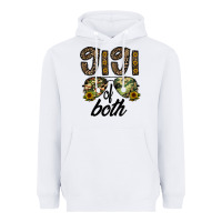 White gigi of both Heavyweight Hoodie - CowhideDigitalArt