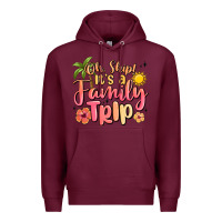 Burgundy oh ship its a family trip summer vacation Premium Hoodie - MaliasSmallBusiness