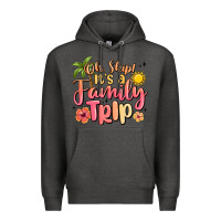Charcoal Heather oh ship its a family trip summer vacation Premium Hoodie - MaliasSmallBusiness
