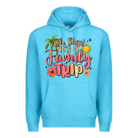 Ocean Blue oh ship its a family trip summer vacation Premium Hoodie - MaliasSmallBusiness