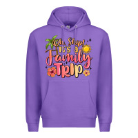 Purple oh ship its a family trip summer vacation Premium Hoodie - MaliasSmallBusiness