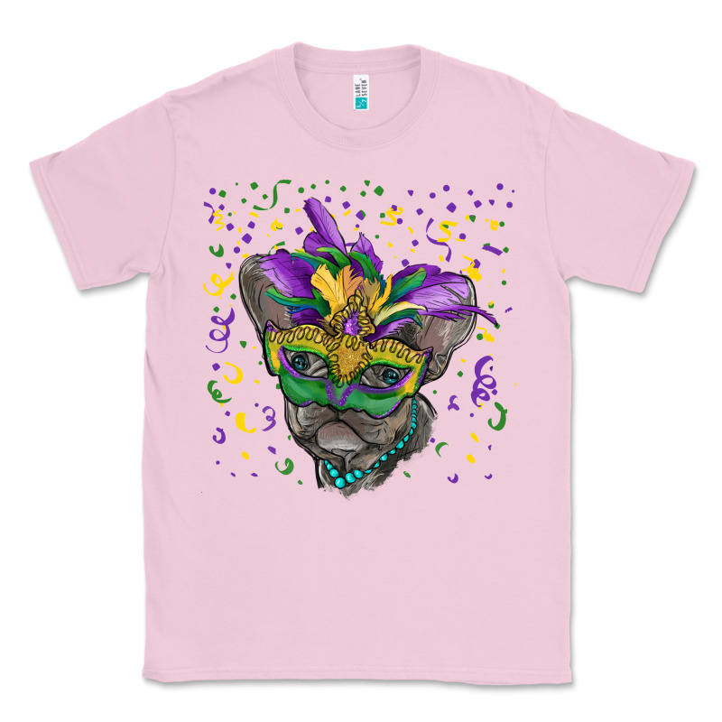 Mardi Gras Mask French Bulldog Classic Tee by RanaPortraitStore | Teevron