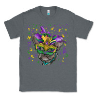 Charcoal Heather mardi gras mask french bulldog Classic Tee - RanaPortraitStore