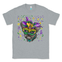 Heather Grey mardi gras mask french bulldog Classic Tee - RanaPortraitStore