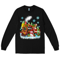 Black christmas polar express santa Long Sleeve Tee - Zillion Design Studio