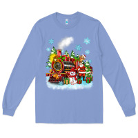Colony Blue christmas polar express santa Long Sleeve Tee - Zillion Design Studio