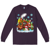 Plum christmas polar express santa Long Sleeve Tee - Zillion Design Studio