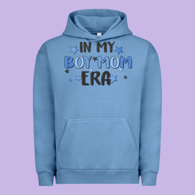 In My Boy Mom Era Urban Hoodie Designed By Maliassmallbusiness
