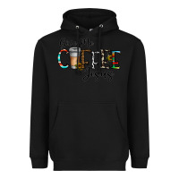 Black give me coffee jesus Heavyweight Hoodie - CowhideDigitalArt