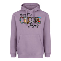 Lavender give me coffee jesus Heavyweight Hoodie - CowhideDigitalArt