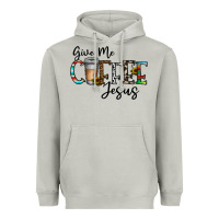 Moon Dust give me coffee jesus Heavyweight Hoodie - CowhideDigitalArt