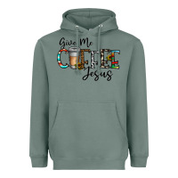 Sage give me coffee jesus Heavyweight Hoodie - CowhideDigitalArt