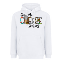 White give me coffee jesus Heavyweight Hoodie - CowhideDigitalArt