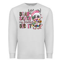 Dove Grey dear santa my brother did it Premium Sweatshirt - AdoDesignShop