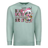 Seafoam dear santa my brother did it Premium Sweatshirt - AdoDesignShop