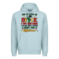 Blue Mist black history month malia Premium Hoodie - MaliasSmallBusiness