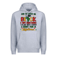 Heather Grey black history month malia Premium Hoodie - MaliasSmallBusiness