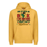 Mustard black history month malia Premium Hoodie - MaliasSmallBusiness