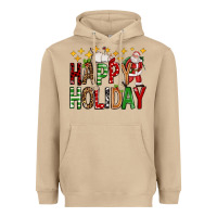 Mushroom happy holiday christmas Heavyweight Hoodie - FaDigitalArtStudio