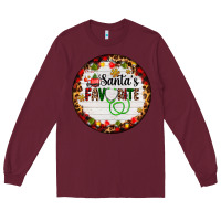 Burgundy santa's favorite custom medical occupation Long Sleeve Tee - AdoDesignShop