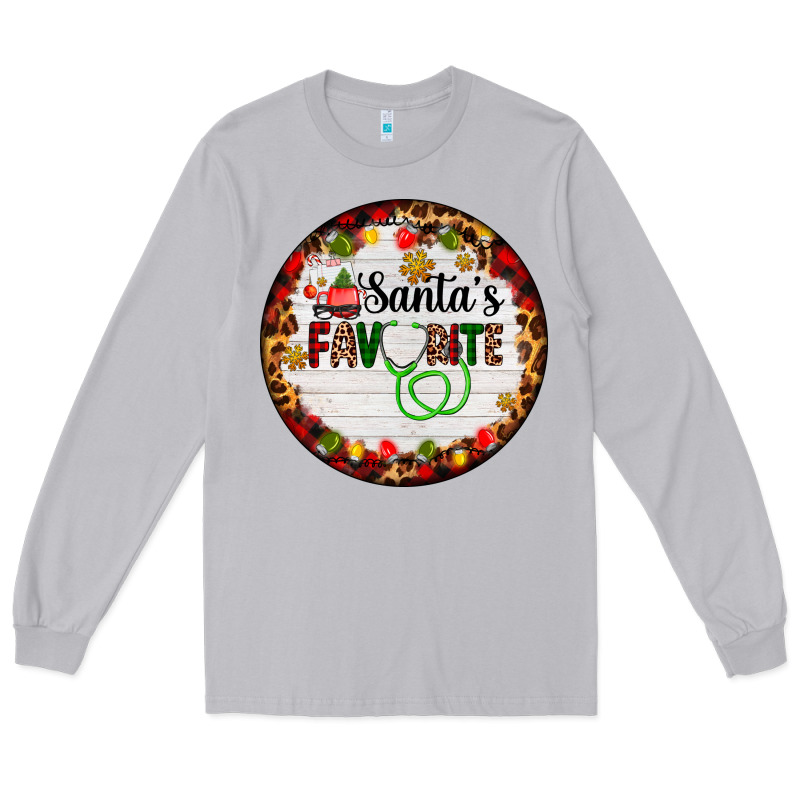 Santa's Favorite Custom Medical Occupation Long Sleeve Tee by AdoDesignShop | Teevron