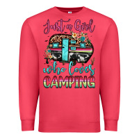 Cardinal just a girl who loves camping Premium Sweatshirt - JahusDesignShop