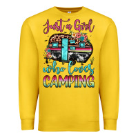 Lemon just a girl who loves camping Premium Sweatshirt - JahusDesignShop