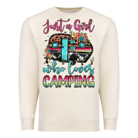 Sandshell just a girl who loves camping Premium Sweatshirt - JahusDesignShop