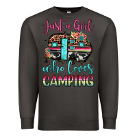 Smoke just a girl who loves camping Premium Sweatshirt - JahusDesignShop