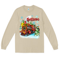 Mushroom christmas polar express believe Long Sleeve Tee - Zillion Design Studio