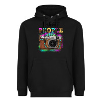 Black i shoot people tie dye gemstone vintage camera Heavyweight Hoodie - FaDigitalArtStudio