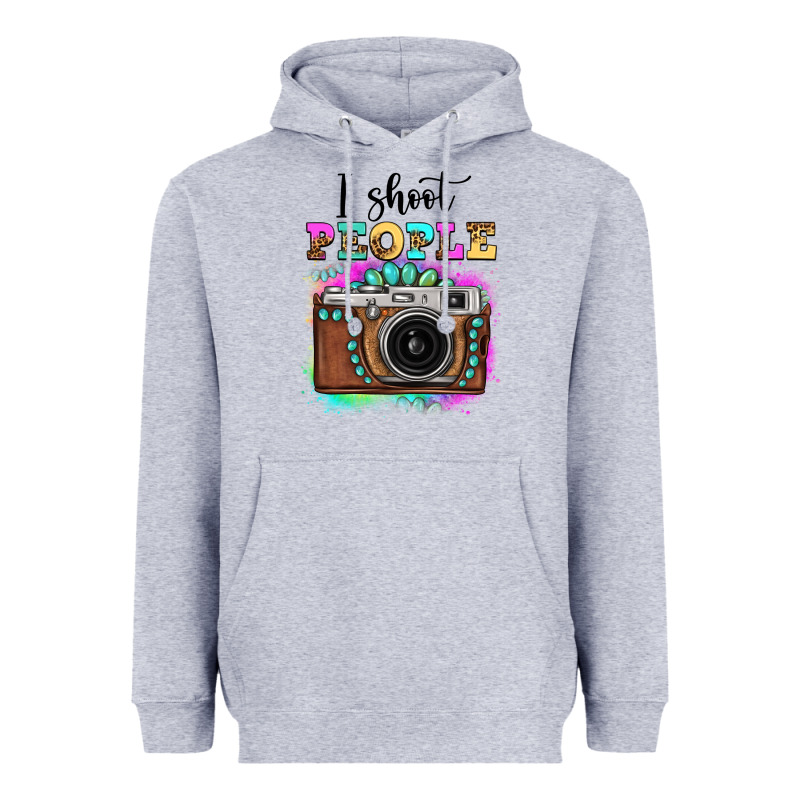 I Shoot People Tie Dye Gemstone Vintage Camera Heavyweight Hoodie by FaDigitalArtStudio | Teevron