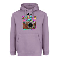Lavender i shoot people tie dye gemstone vintage camera Heavyweight Hoodie - FaDigitalArtStudio
