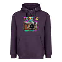 Plum i shoot people tie dye gemstone vintage camera Heavyweight Hoodie - FaDigitalArtStudio