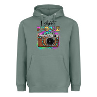 Sage i shoot people tie dye gemstone vintage camera Heavyweight Hoodie - FaDigitalArtStudio