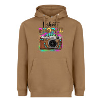 Toasted Coconut i shoot people tie dye gemstone vintage camera Heavyweight Hoodie - FaDigitalArtStudio