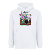 White i shoot people tie dye gemstone vintage camera Heavyweight Hoodie - FaDigitalArtStudio