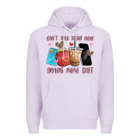 Lilac can't talk right now doing mimi shit Premium Hoodie - MaliasSmallBusiness