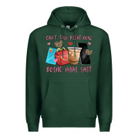 Sports Green can't talk right now doing mimi shit Premium Hoodie - MaliasSmallBusiness