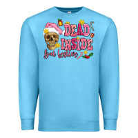 Ocean Blue dead inside but festive Premium Sweatshirt - AdoDesignShop